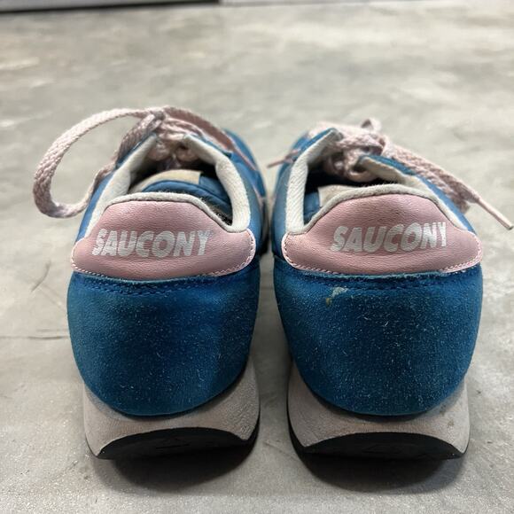 Saucony Womens Jazz Original 1044-98 Blue Pink Running Shoes Sneakers Size 8 - Picture 5 of 10